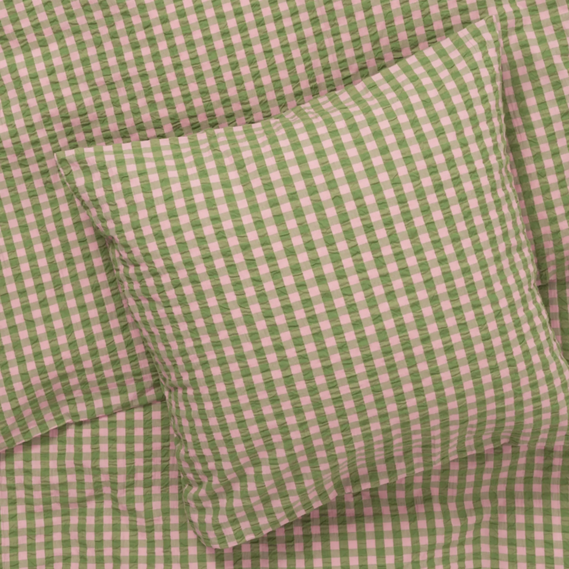 JUNA dobbelt sengetøj 200x220 cm - 100% økologisk bomuld - Bæk&Bølge grøn