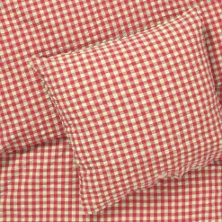 JUNA dobbelt sengetøj 200x220 cm - 100% økologisk bomuld - Bæk&Bølge rød