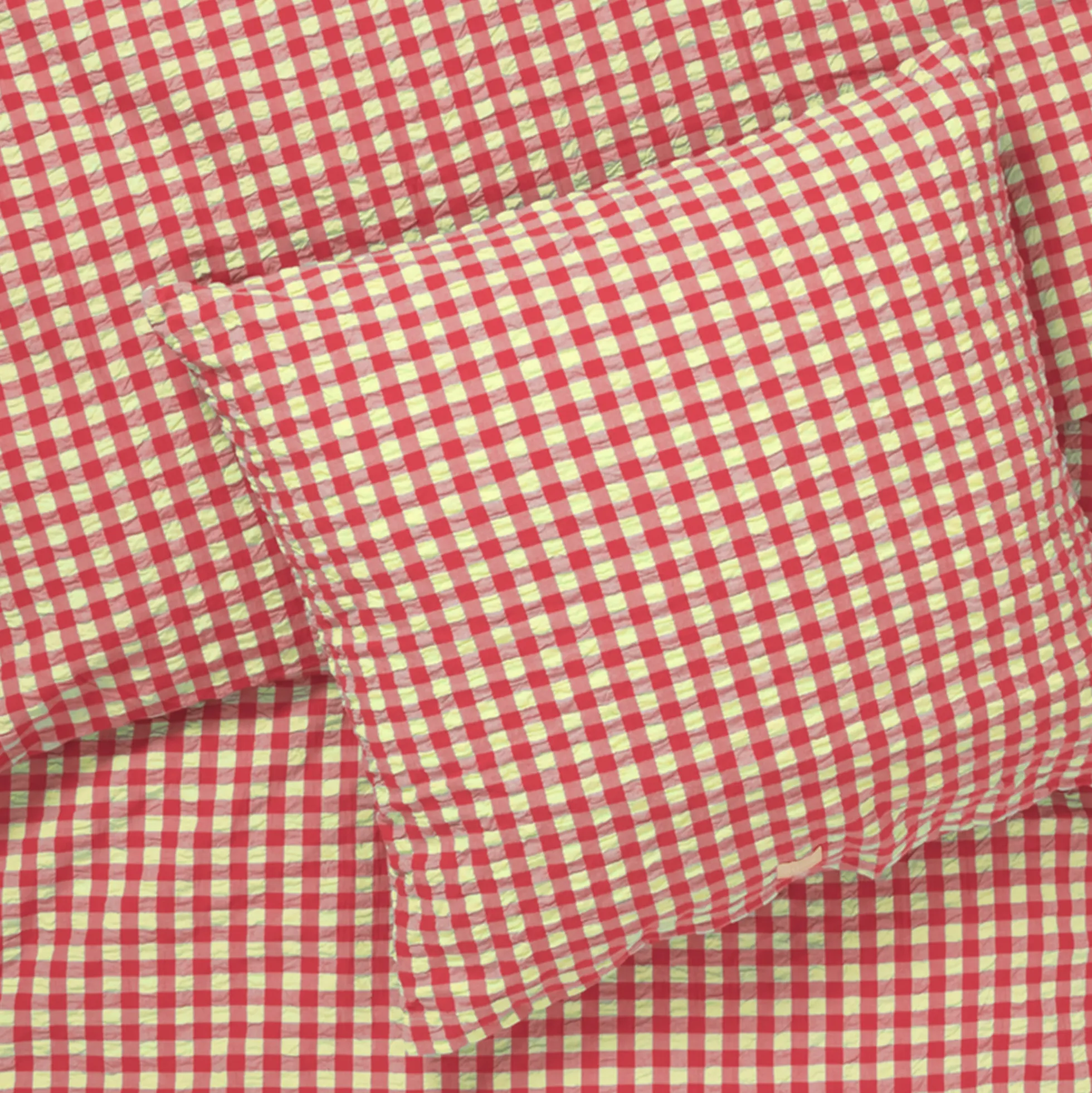JUNA dobbelt sengetøj 200x220 cm - 100% økologisk bomuld - Bæk&Bølge rød