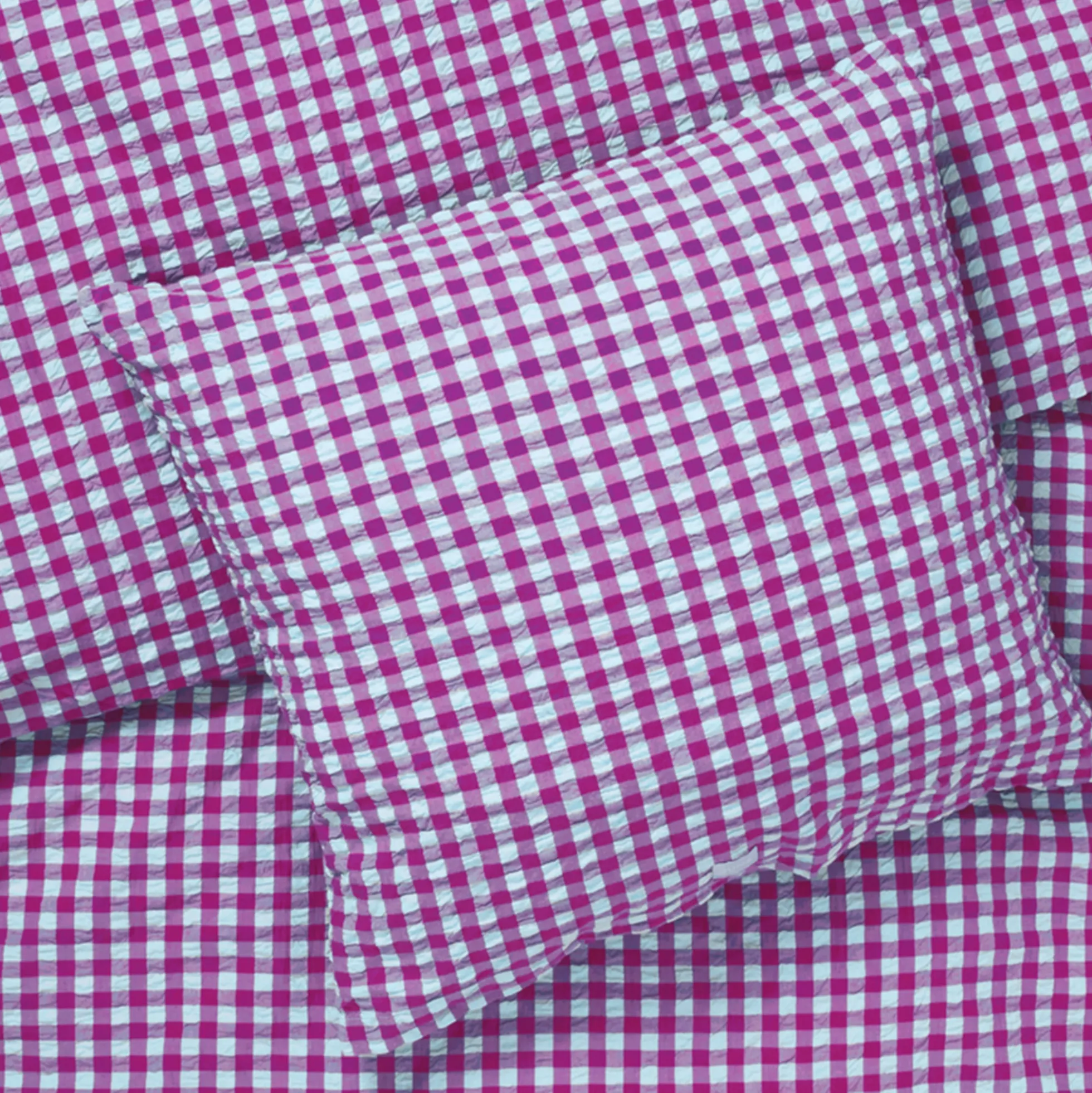 JUNA dobbelt sengetøj 200x220 cm - 100% økologisk bomuld - Bæk&Bølge fuchia