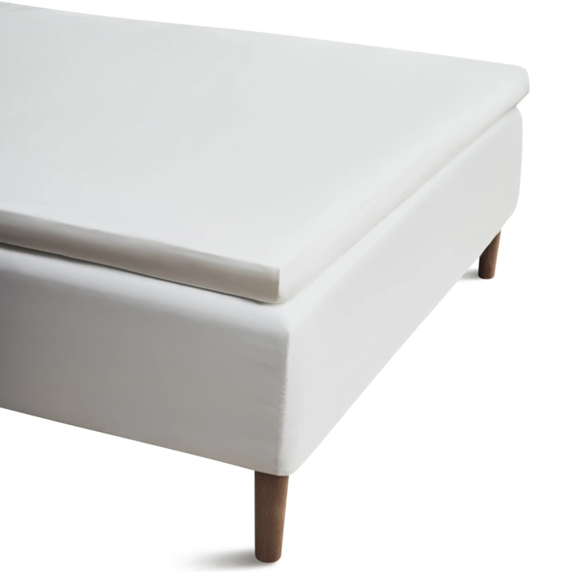 JUNA kuvertlagen 90x200 cm - 100% økologisk bomuld - Hvid Percale kuvertlagen