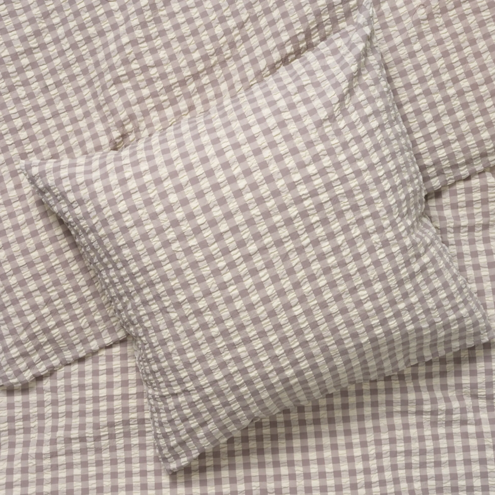 JUNA sengetøj 140x220 cm - 100% økologisk bomuld - Bæk&Bølge grå/birk