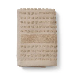 JUNA vaskeklud - 100% økologisk bomuld - 30x30 cm - Check sand