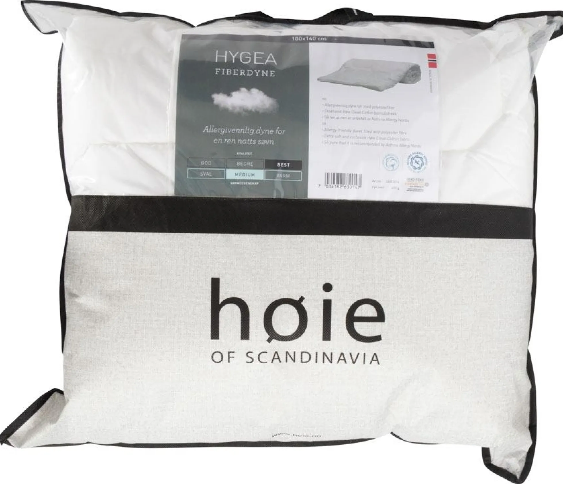 Juniordyne - Høie Hygea - Helårs fiberdyne - 100x140cm - Høie of Svandinavia