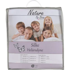 Junior silkedyne - Helårsdyne i 100% mulberry silke og bambus - 100x140 cm - Nature By Borg dyne