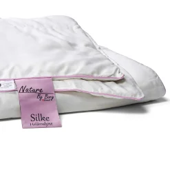 Junior silkedyne - Helårsdyne i 100% mulberry silke og bambus - 100x140 cm - Nature By Borg dyne