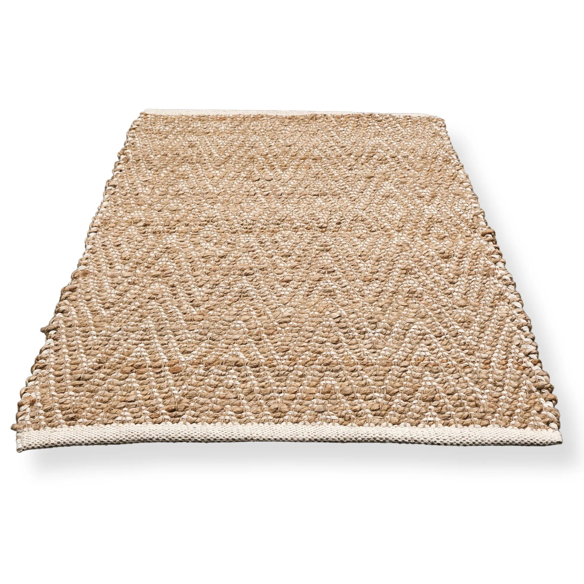 Jute tæppe - Naturfarvet - Stort gulvtæppe - 140x200 cm - Nordstrand Home