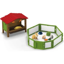 Kaninbur med 3 kaniner - 42728 - Schleich Farm World