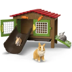 Kaninbur med 3 kaniner - 42728 - Schleich Farm World