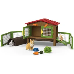 Kaninbur med 3 kaniner - 42728 - Schleich Farm World
