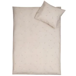 Kanin sengetøj - 100% bomuld - Junior sengetøj 100x140 cm - Beige