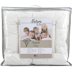 Kapok babypude - Økologisk og allergivenlig lav pude - 40x45 cm - Nature By Borg
