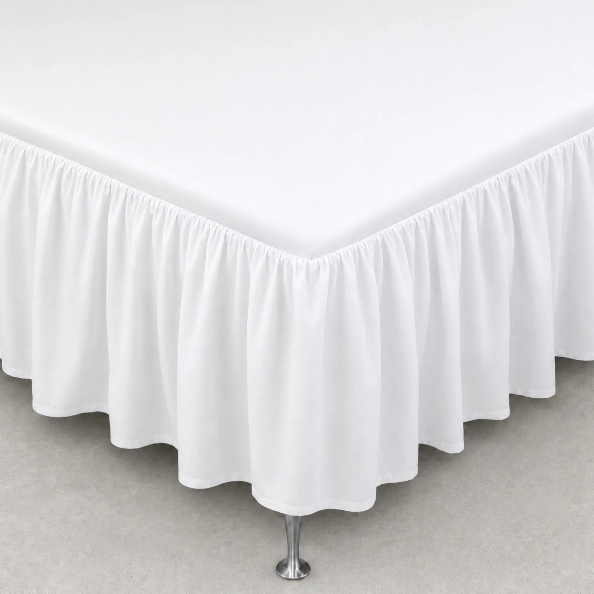 Kappelagen 160x200 cm - 100% blødt bomulds lagen - Hvidt sengekappe by Nordstrand Home