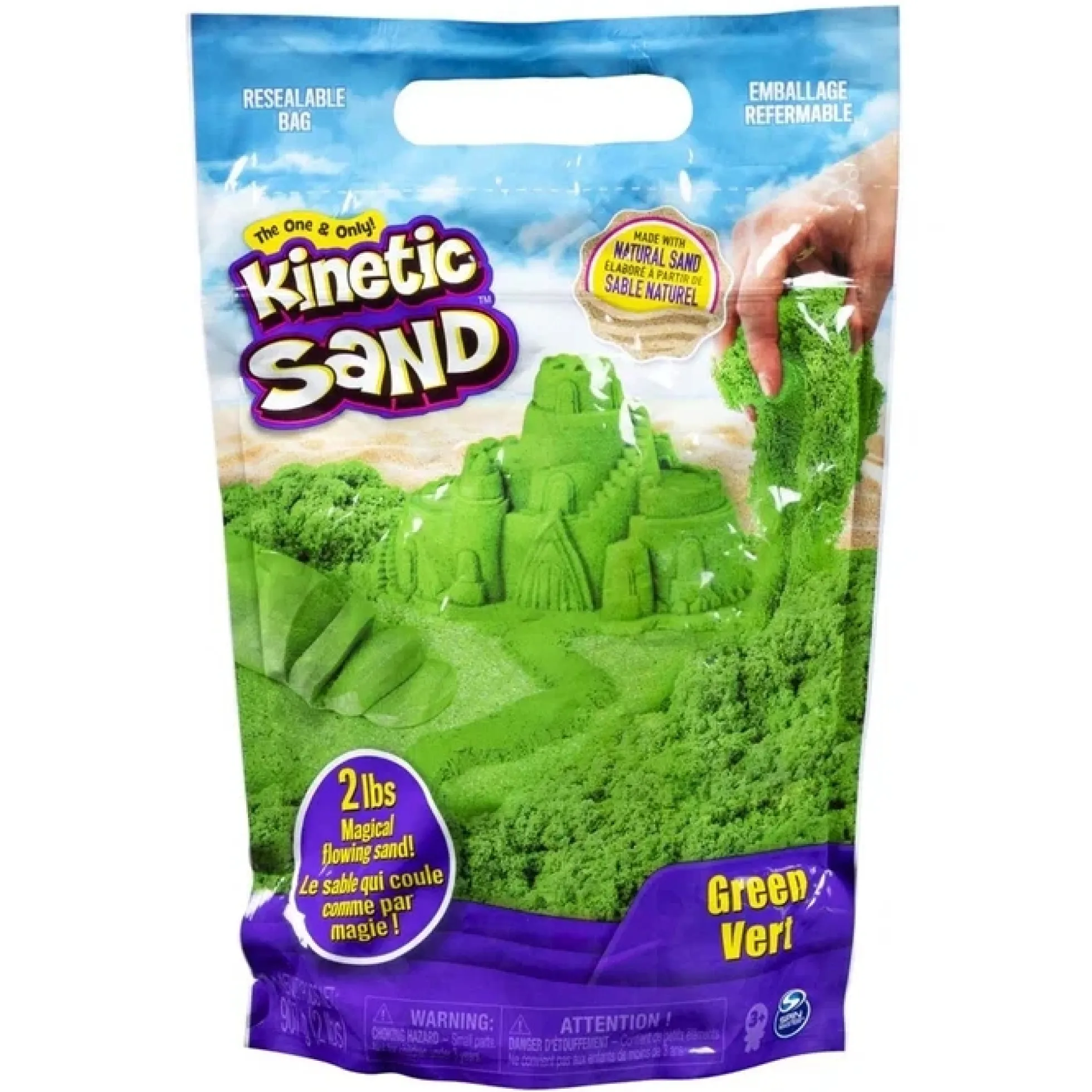 Kinetic Sand grøn – 900 g