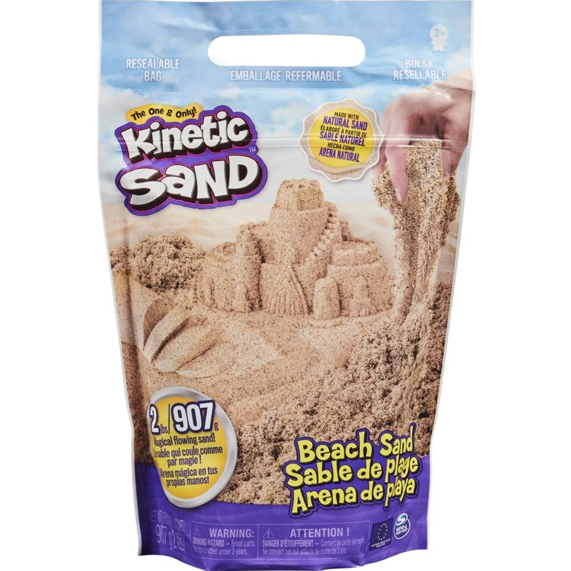 Kinetic Sand naturfarvet – 900 g