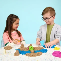 Kinetic Sand Sandy Shore legesæt – 450 g