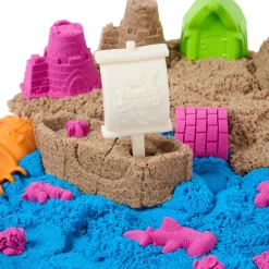 Kinetic Sand Sandy Shore legesæt – 450 g