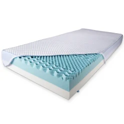 Kølende madras 90x210 - Højde 18 cm - Luksus skummadras med kølende memoryskum - 7 zoner - SLEEP TECH by Borg