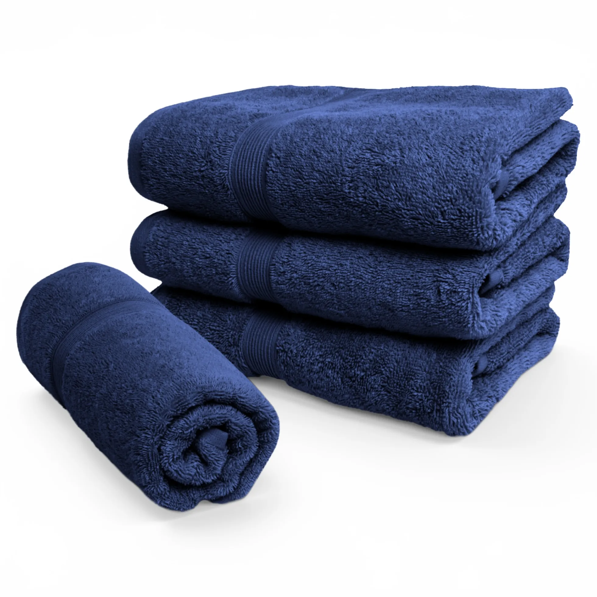 Økologisk håndklæde - 100% GOTS-certificeret bomuld - Gæstehåndklæde 40x60 cm - Navy