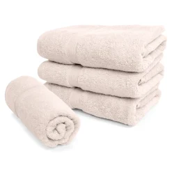 Økologisk håndklæde - 100% GOTS-certificeret bomuld - Gæstehåndklæde 40x60 cm - Beige