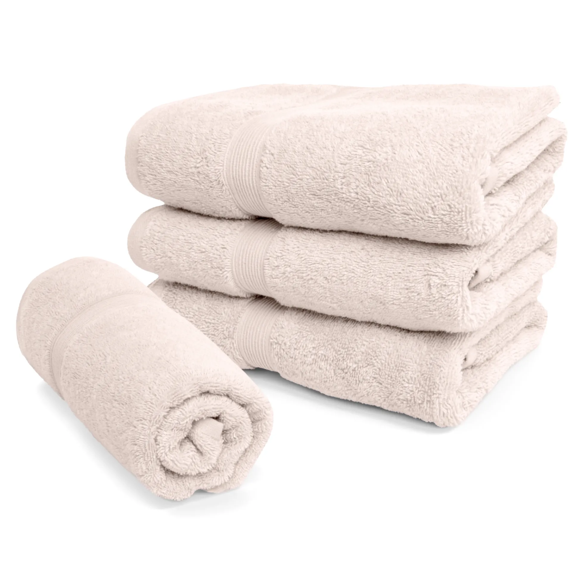 Økologisk håndklæde - 100% GOTS-certificeret bomuld - Gæstehåndklæde 40x60 cm - Beige