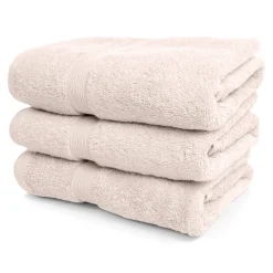 Økologisk håndklæde - 100% GOTS-certificeret bomuld - Gæstehåndklæde 40x60 cm - Beige