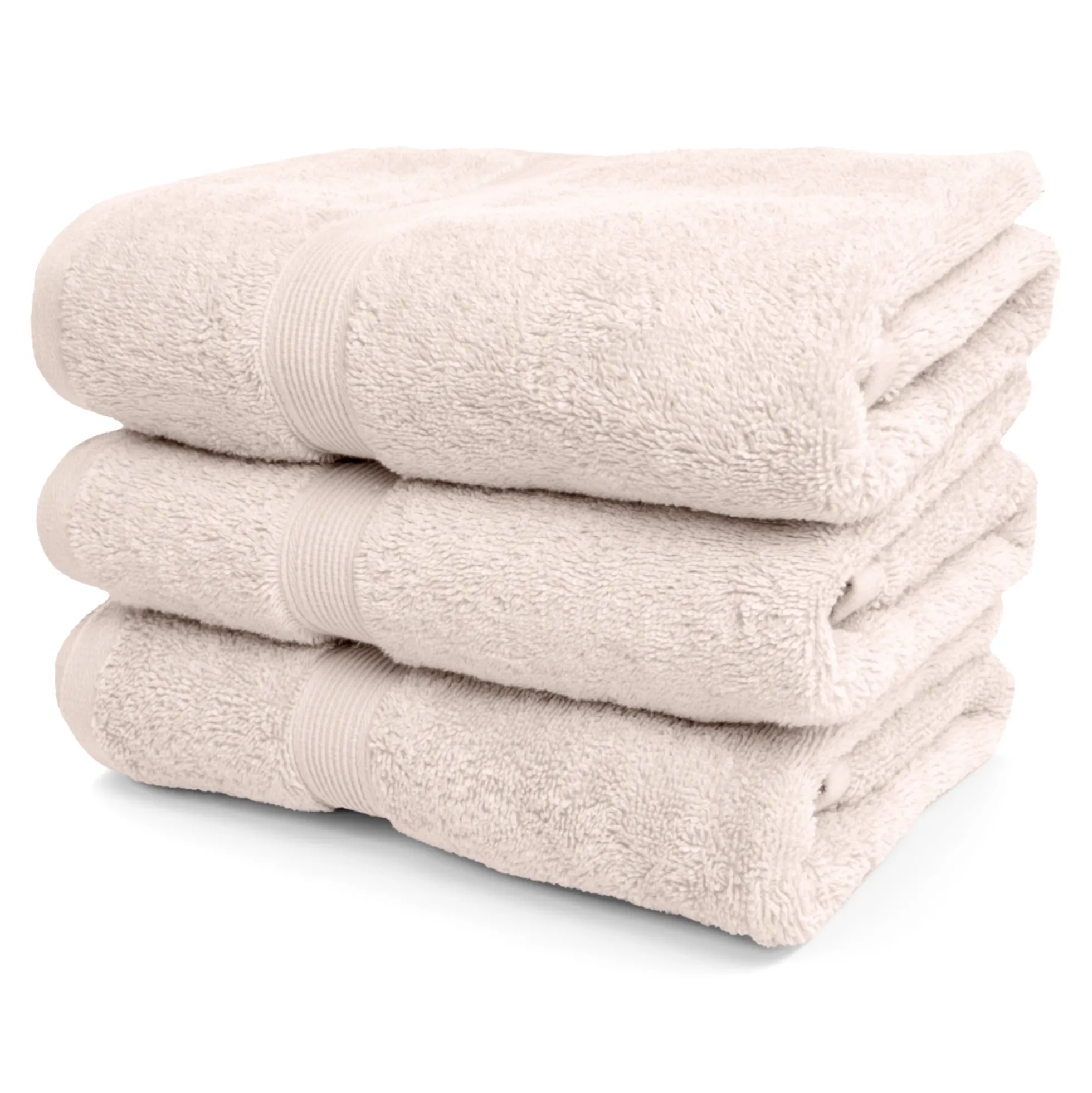 Økologisk håndklæde - 100% GOTS-certificeret bomuld - Gæstehåndklæde 40x60 cm - Beige