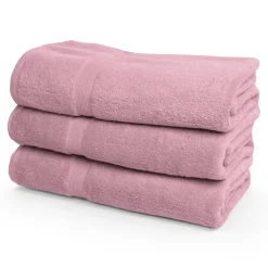 Økologisk håndklæde - 100% GOTS-certificeret bomuld - Badelagen 100x150 cm - Rosa