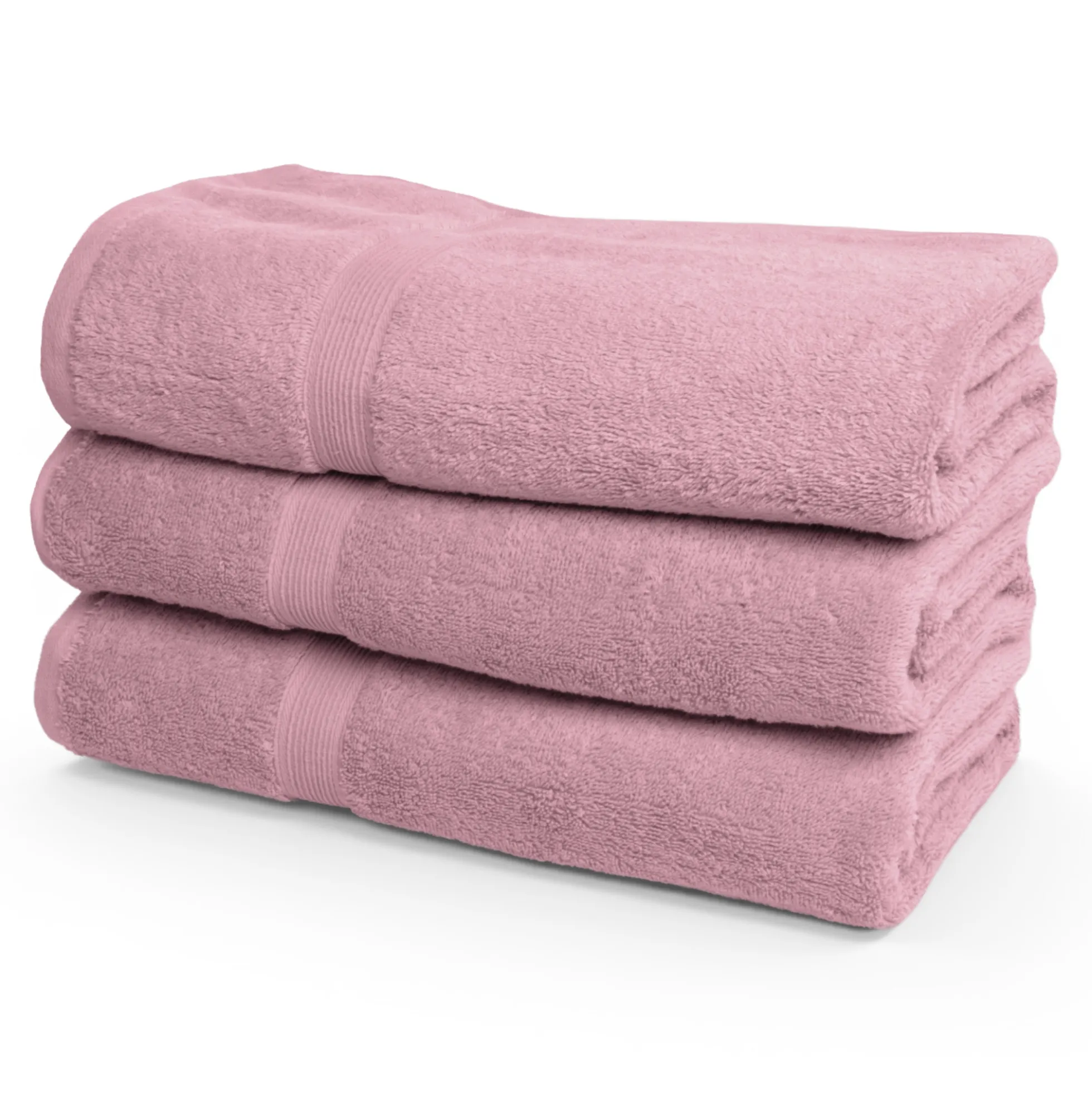 Økologisk håndklæde - 100% GOTS-certificeret bomuld - Badelagen 100x150 cm - Rosa