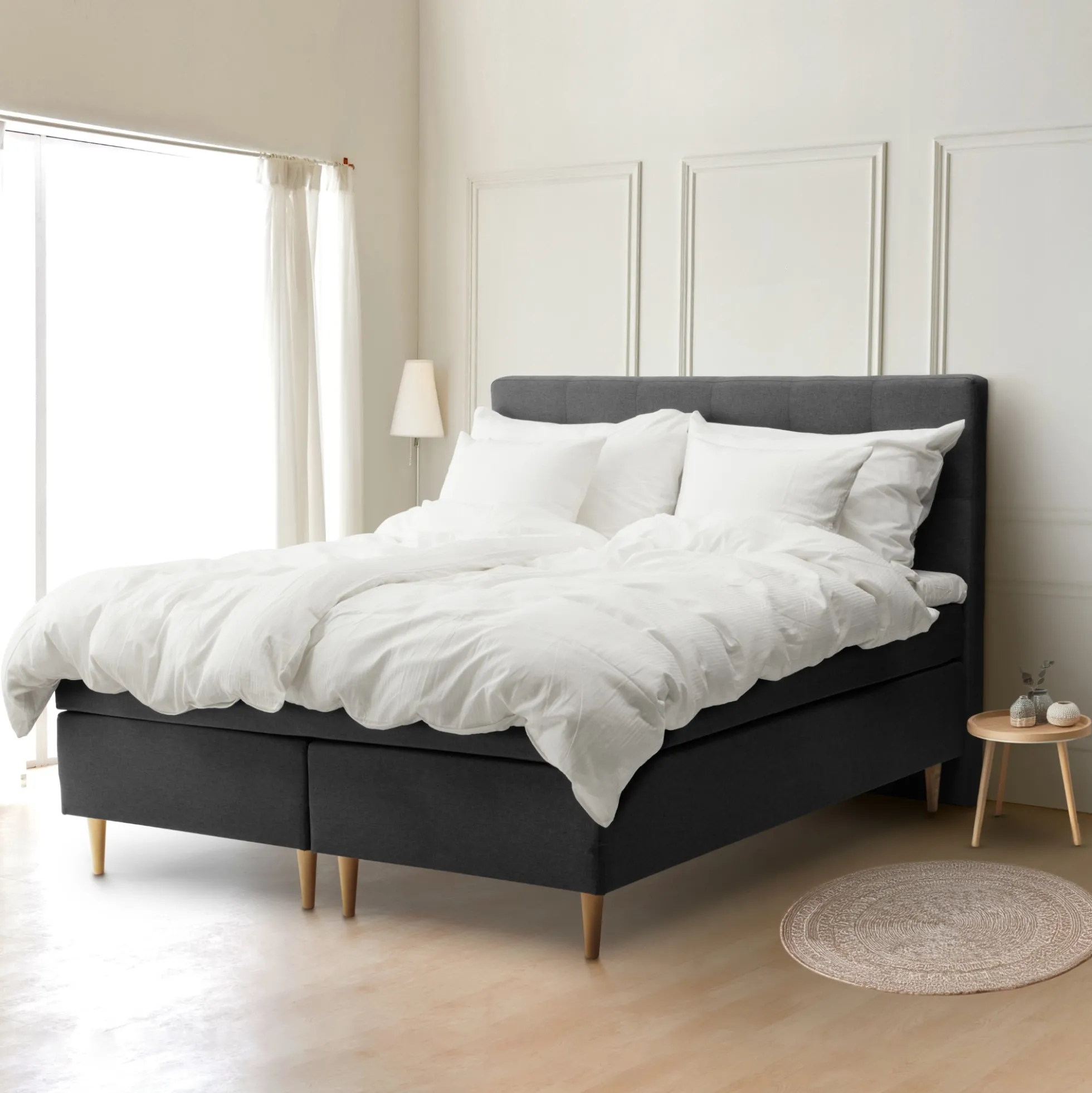 Kontinentalseng 180x200 cm - Prestige luksus - Dobbeltseng med ekstra fjedring - Nordstrand Home
