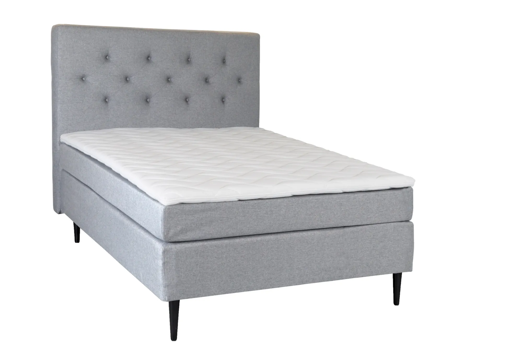 Kontinentalseng 120x200 cm - Prestige luksus - Halvandenmandsseng med ekstra fjedring - Nordstrand Home