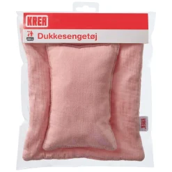 KREA dukke sengetøj 20x23 cm - Ensfarvet rosa