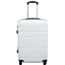 Kuffert - Hardcase kuffert - Str. Medium - Hvid - Praktisk rejsekuffert
