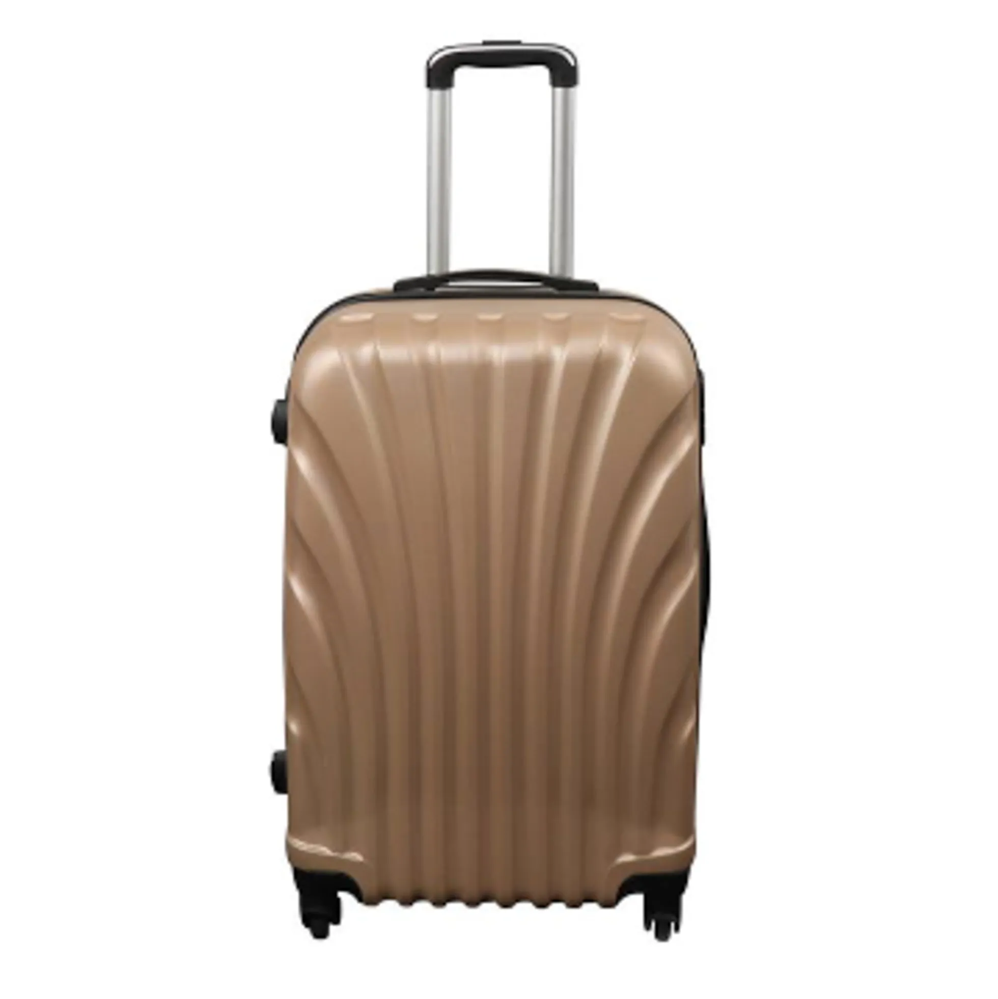 Kuffert - Hardcase kuffert - Str. Medium - Guld musling - Eksklusiv rejsekuffert
