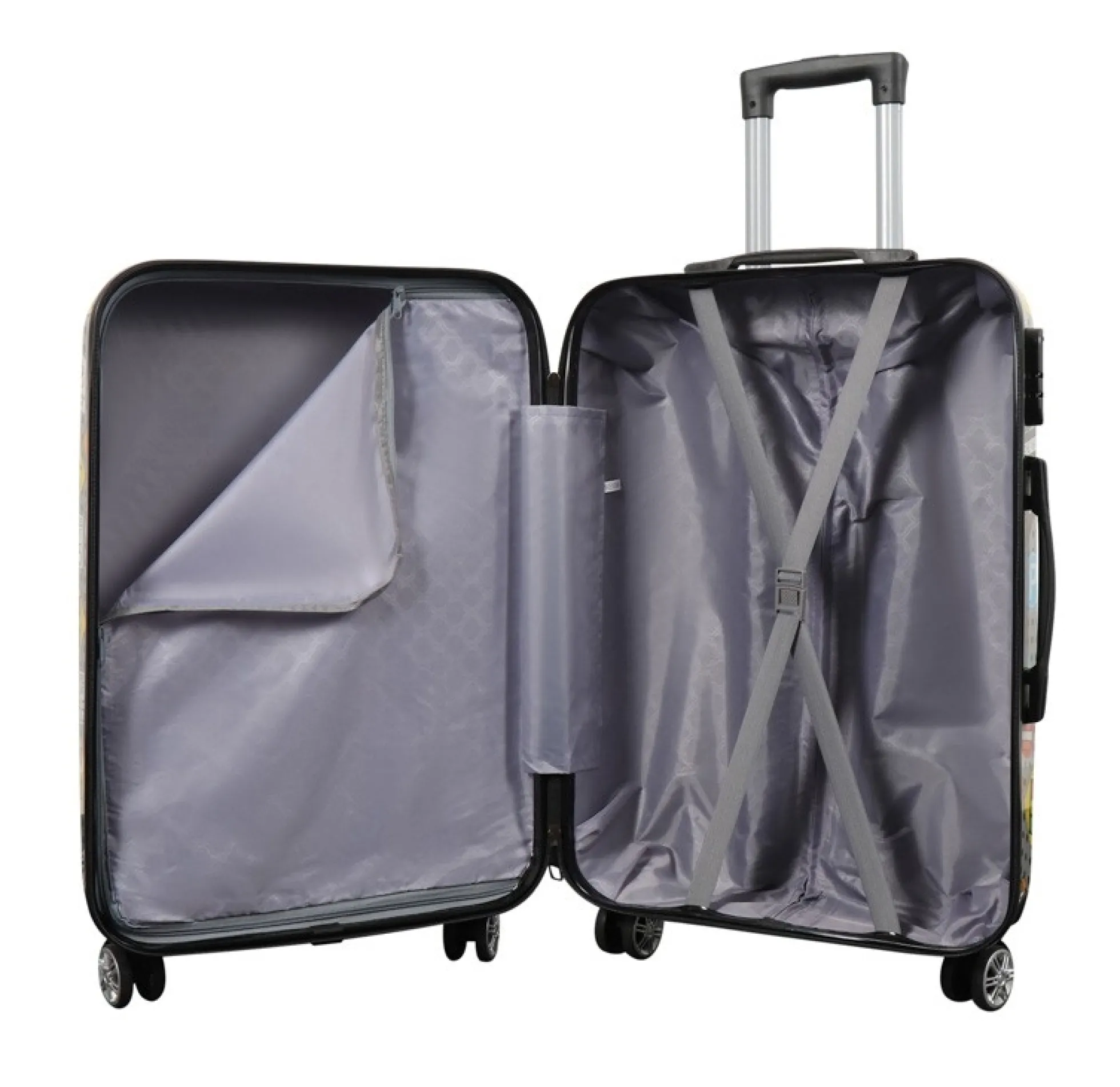 Kuffert - Hardcase kuffert - Str. Medium - Kuffert med motiv - Union Jack - Eksklusiv letvægt rejsekuffert