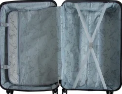 Kuffert - Hardcase kuffert - Str. Medium - Kuffert med motiv - Strand og palmer - Eksklusiv letvægt rejsekuffert