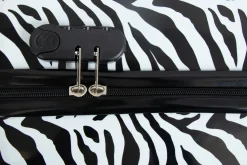 Kuffertsæt - 3 Stk. - Kuffert med motiv - Zebra - Hardcase letvægt kuffert med 4 hjul