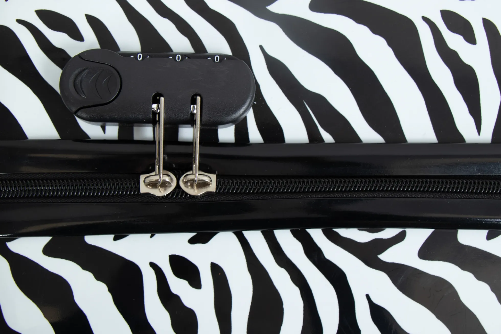Kuffertsæt - 3 Stk. - Kuffert med motiv - Zebra - Hardcase letvægt kuffert med 4 hjul