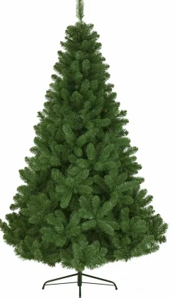 Kunstigt juletræ - Højde 180 cm - Stort, grønt og fyldigt - På fod