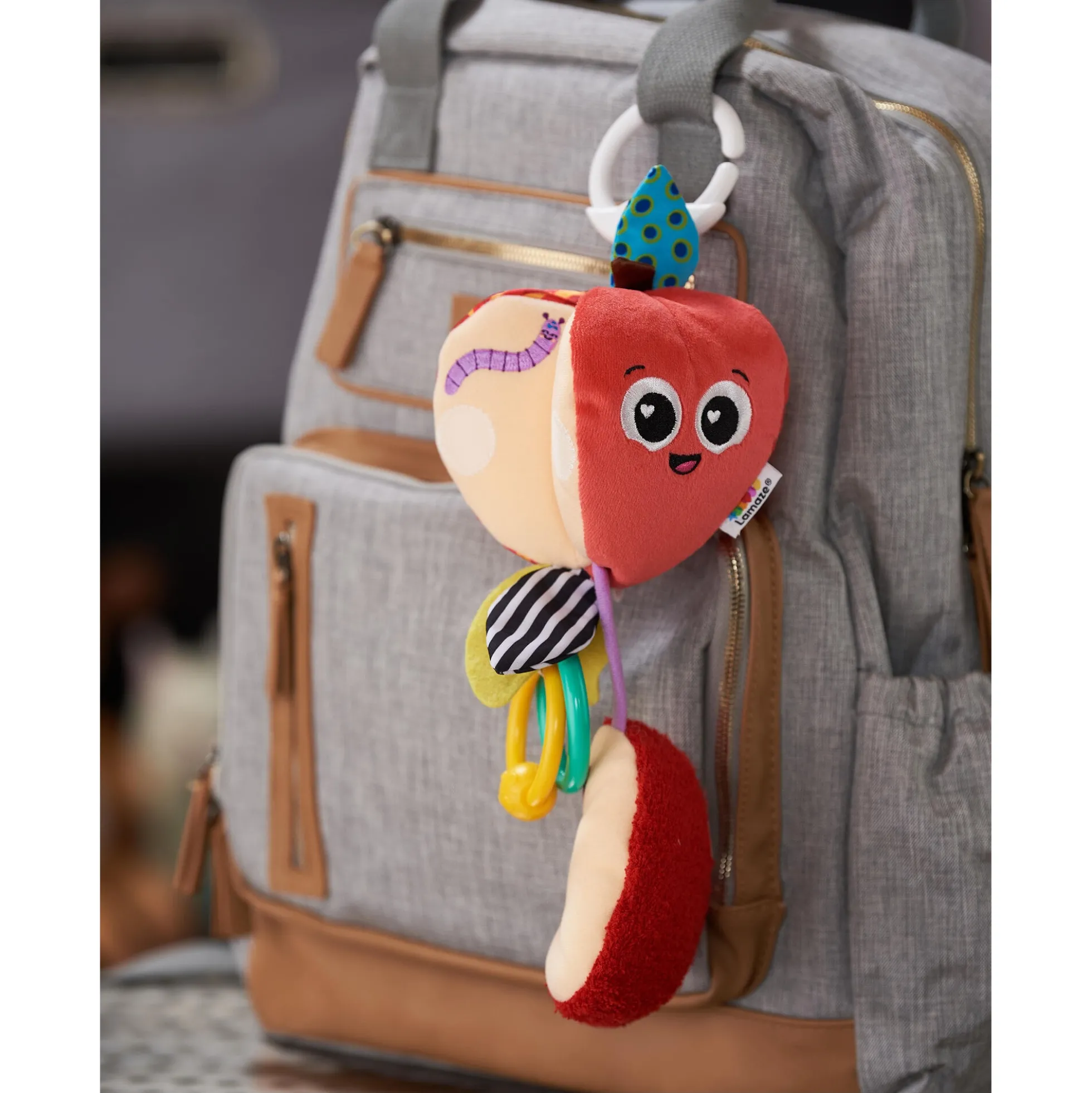 Lamaze Archer æblet Clip & Go sanselegetøj - Fra 0 mdr.