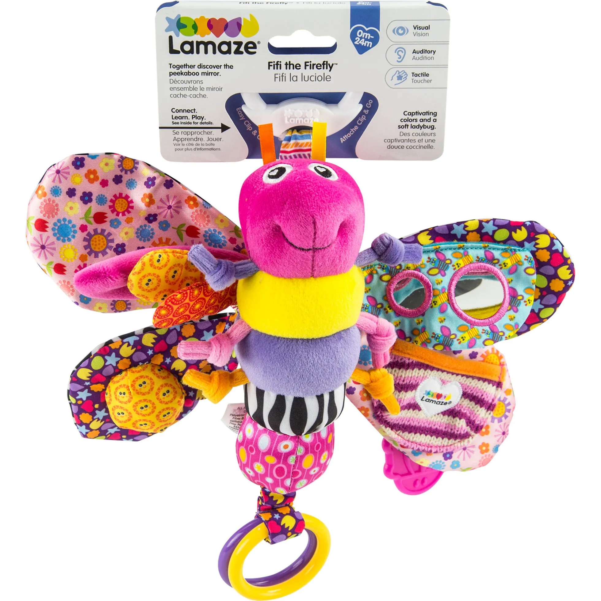 Lamaze Fifi the Firefly Clip & Go sanselegetøj - Fra 0 mdr.