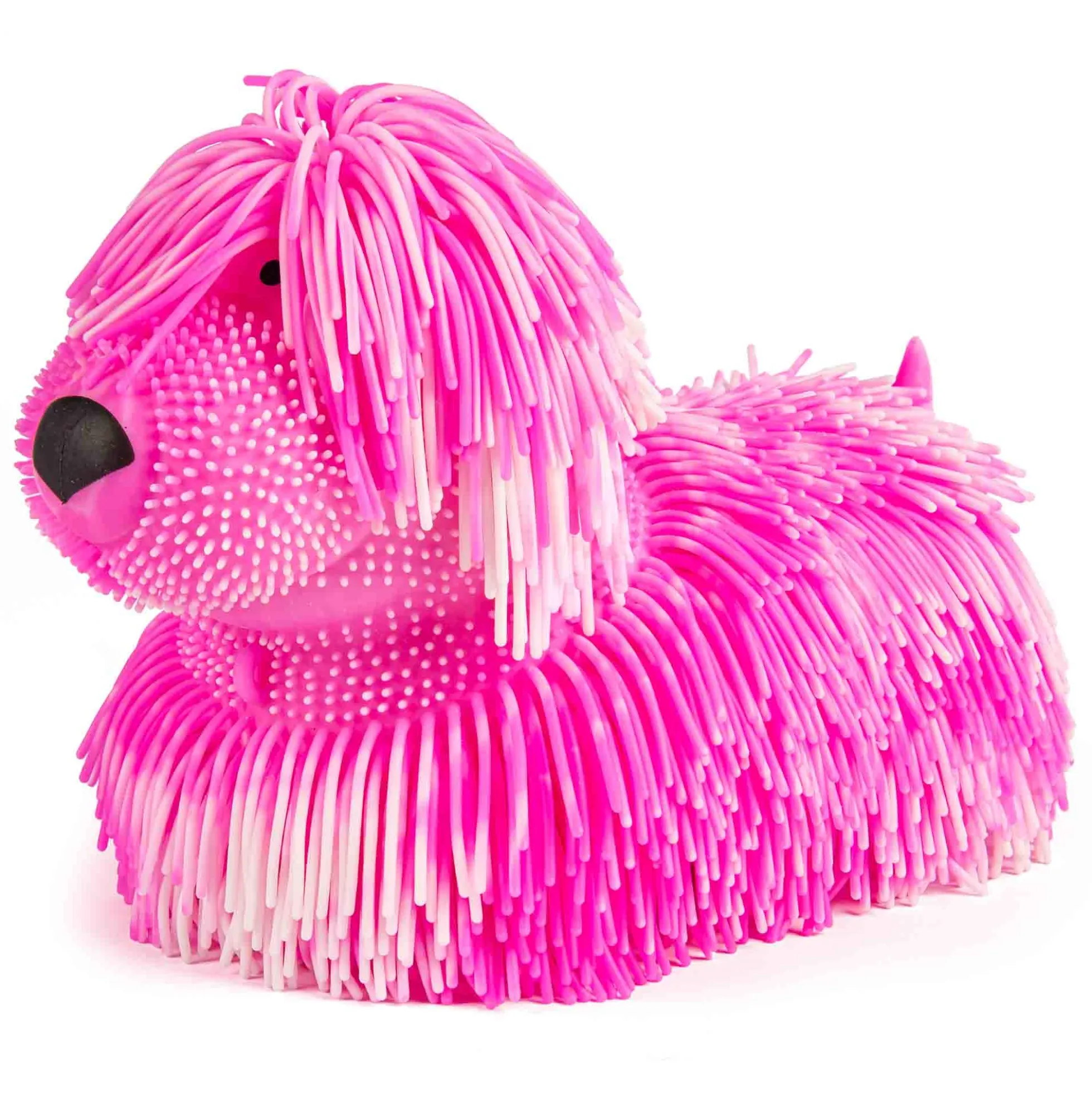 Langhåret stretchy hund 22 cm - Pink