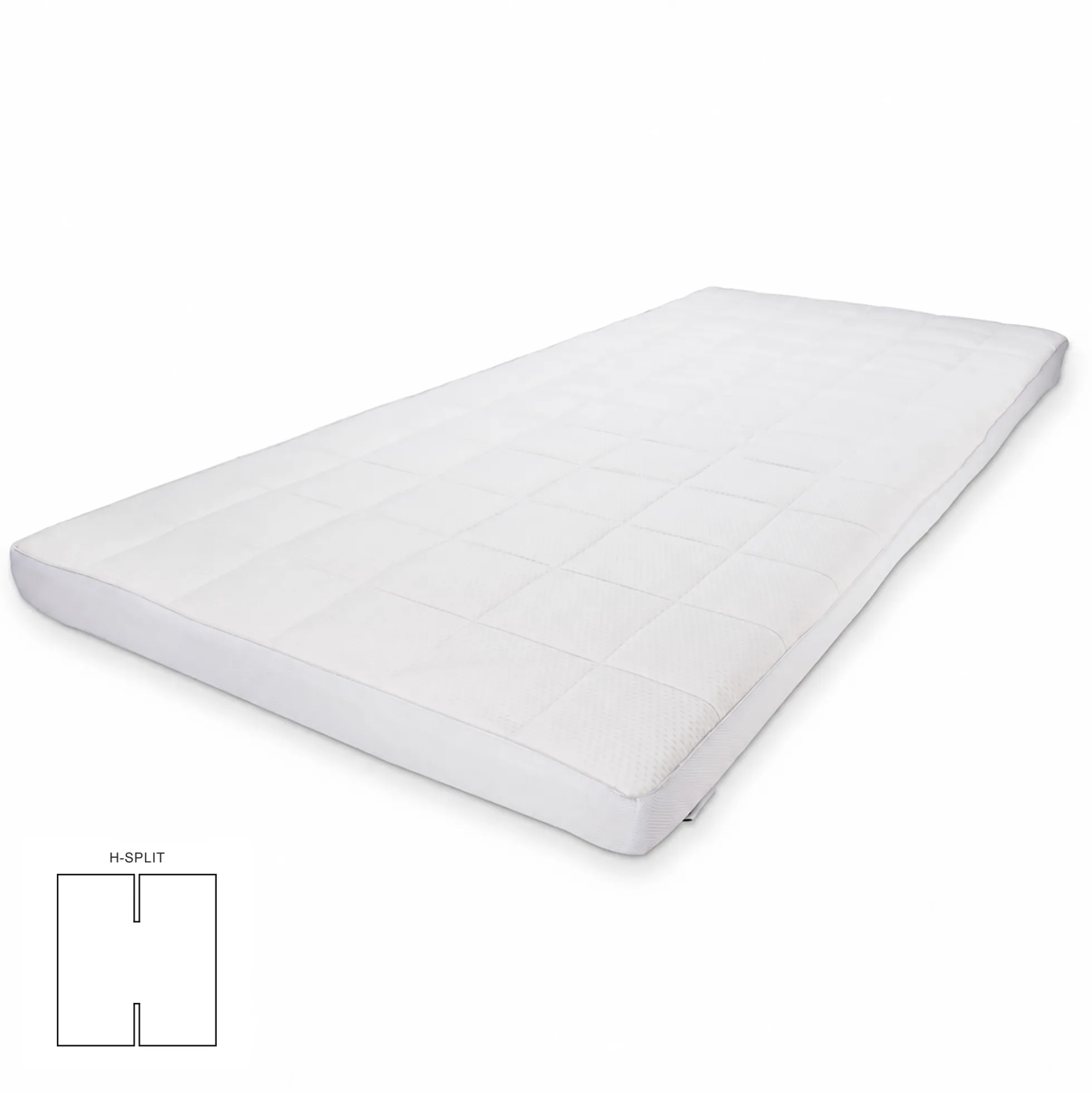 Latex H-split topmadras - 180x200 cm - 8 cm høj - Latex & naturlatex - Zen sleep topmadras til elevationsseng