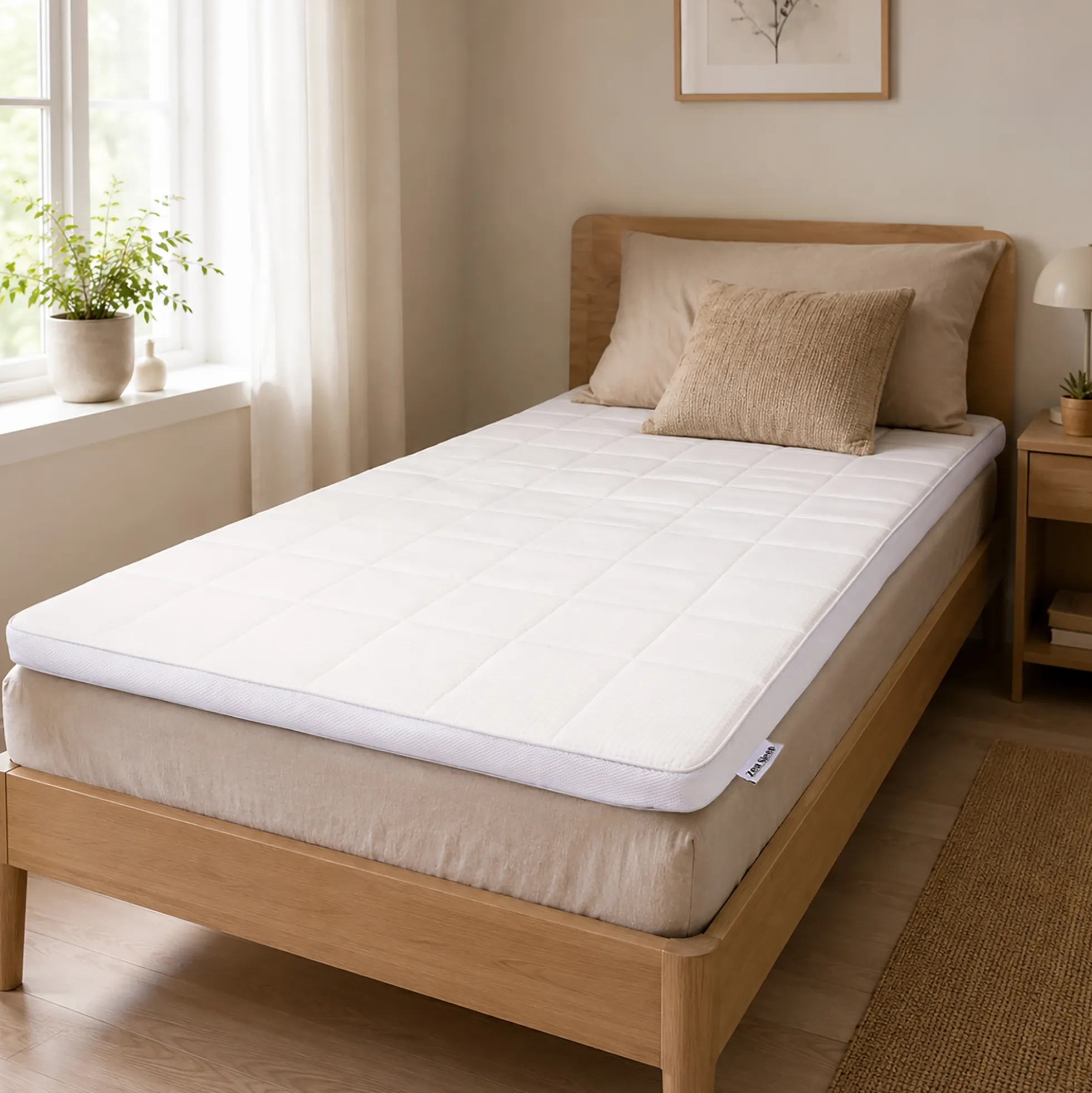 Latex topmadras - 140x200 cm - 5 cm høj - Latex & naturlatex - Zen sleep topmadras