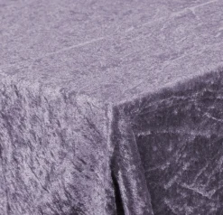 Lavendel velour dug - 9 meter dug - Nervøs velour - Blødt velour stof til borddug - Pakker med 3 meter