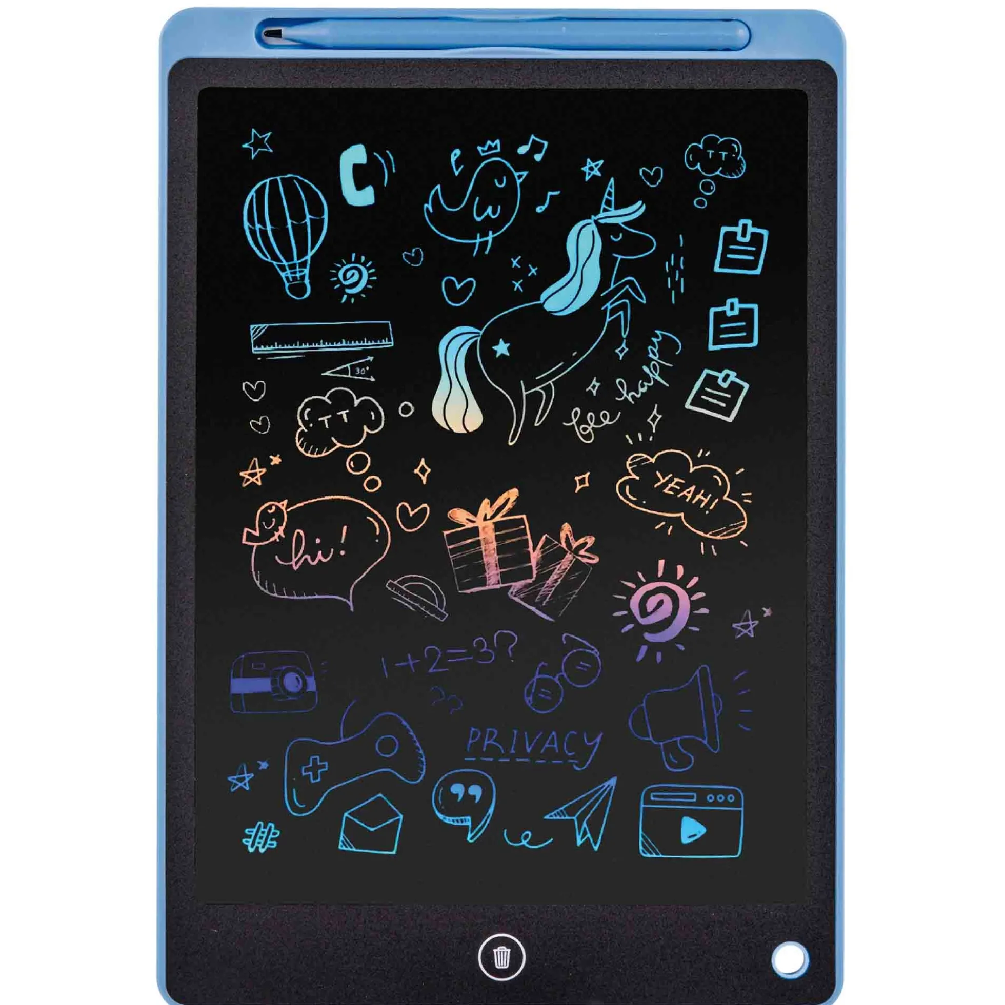 LCD Skrivetablet til Børn - 10,5" Skærm - Kreativ Leg og Læring