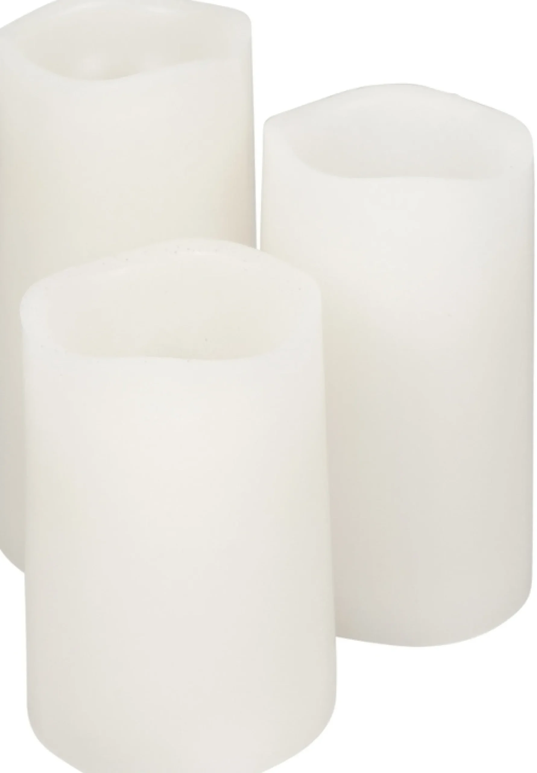 Led bloklys - 3 stk. i pakke - LED bloklys med fjernbetjening