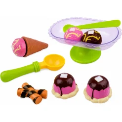Legemad dessertsæt med is og vaffel - 10 dele
