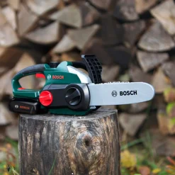 Legetøjsfældningssæt med motorsav, hjelm og handsker til børn - 4 dele - Bosch legetøjsværktøj