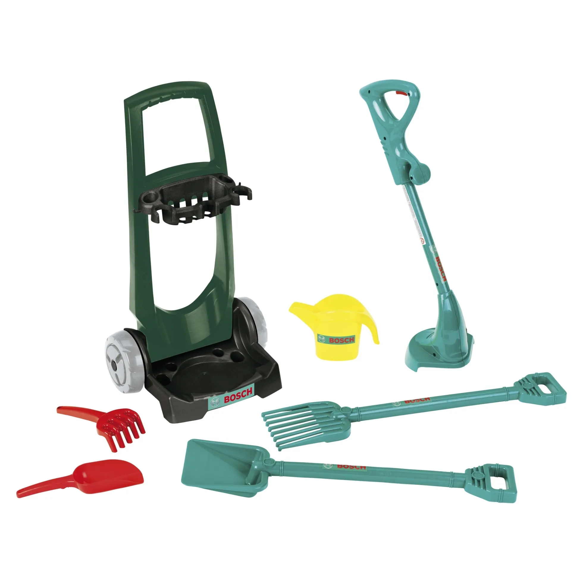 Legetøjshavevogn med 7 dele - 57 cm - Bosch legetøjsværktøj